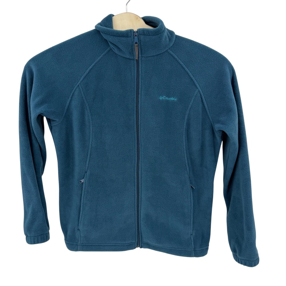 Columbia Fleece Jacket Men XL Blue Full Zip Outdoor Hiking Gorpcore WL6439
